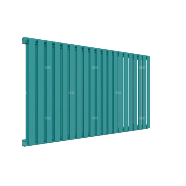 Grzejnik drabinkowy TERMA NEMO, podłączenie YL, wym. 530 x 915 mm, kolor niebieski turkusowy RAL5018, moc 888W