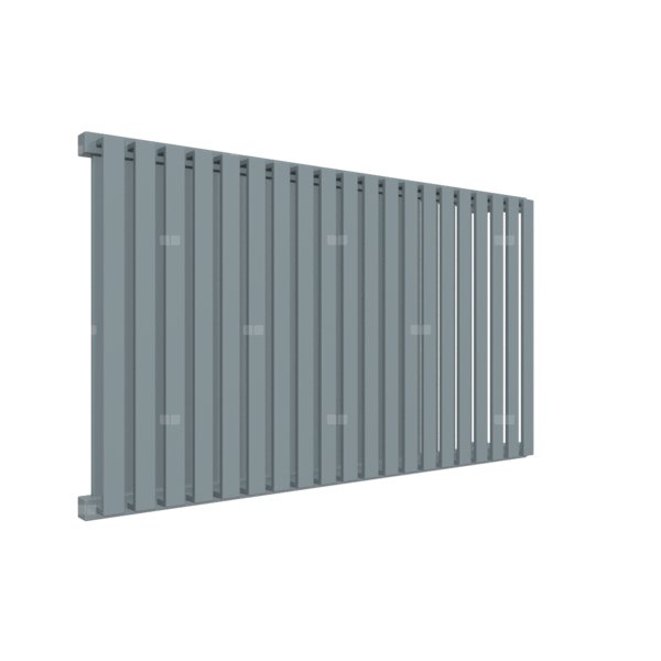 Grzejnik drabinkowy TERMA NEMO, podłączenie YL, wym. 530 x 915 mm, kolor szary popielaty RAL7000, moc 888W