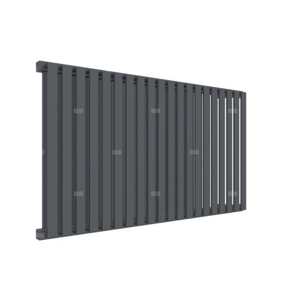 Grzejnik drabinkowy TERMA NEMO, podłączenie YL, wym. 530 x 915 mm, kolor czarny anodowy, moc 888W
