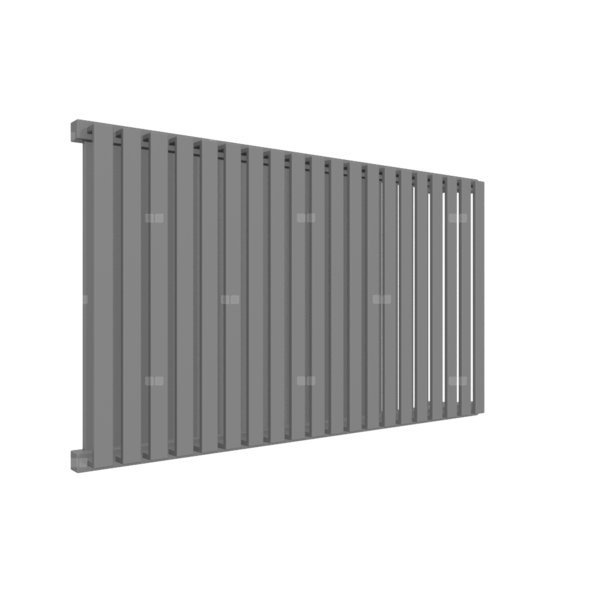 Grzejnik drabinkowy TERMA NEMO, podłączenie P3, wym. 530 x 915 mm, kolor szary kurz RAL7037, moc 888W