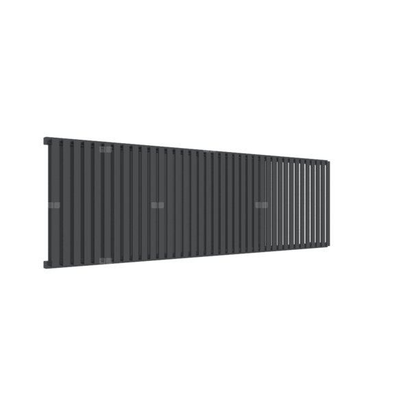 Grzejnik drabinkowy TERMA NEMO, podłączenie P3, wym. 530 x 1725 mm, kolor metaliczna czerń, moc 1675W