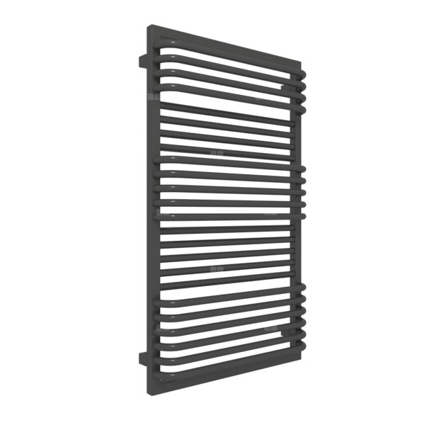 Grzejnik drabinkowy TERMA POC 2, podłączenie ZX, wym. 1040 x 600 mm, kolor czarny RAL9017, moc 743W