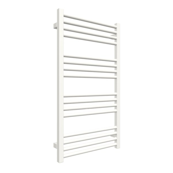 Grzejnik elektryczny TERMA FIONA 500 x 900 mm, kolor biały soft RAL9016, moc 400 W, podłączenie E1, kabel prosty bez wtyczki z maskownicą