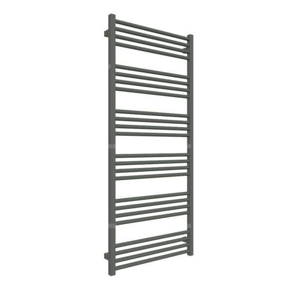 Grzejnik drabinkowy TERMA FIONA, podłączenie SX, wym. 1380 x 600 mm, kolor szary drogowy b RAL7043, moc 683W