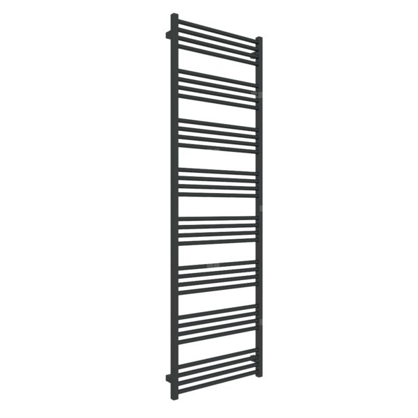 Grzejnik drabinkowy TERMA FIONA, podłączenie SX, wym. 1860 x 580 mm, kolor czarny jak kruk mat RAL9005, moc 897W