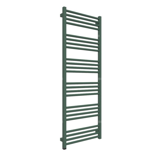 Grzejnik drabinkowy TERMA FIONA ONE, podłączenie S8, wym. 1380 x 500 mm, kolor zielony sosnowy RAL6028, moc 580W
