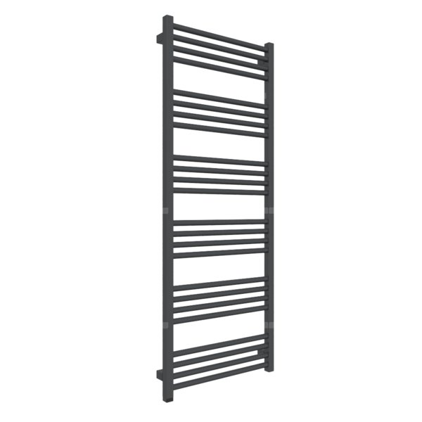 Grzejnik drabinkowy TERMA FIONA ONE, podłączenie S1, wym. 1380 x 530 mm, kolor metaliczna czerń, moc 616W