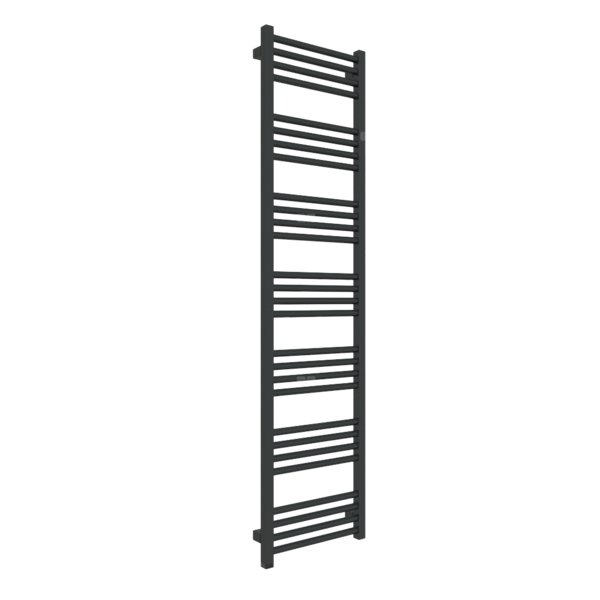 Grzejnik drabinkowy TERMA FIONA ONE, podłączenie S1, wym. 1620 x 400 mm, kolor czarny jak kruk mat RAL9005, moc 543W