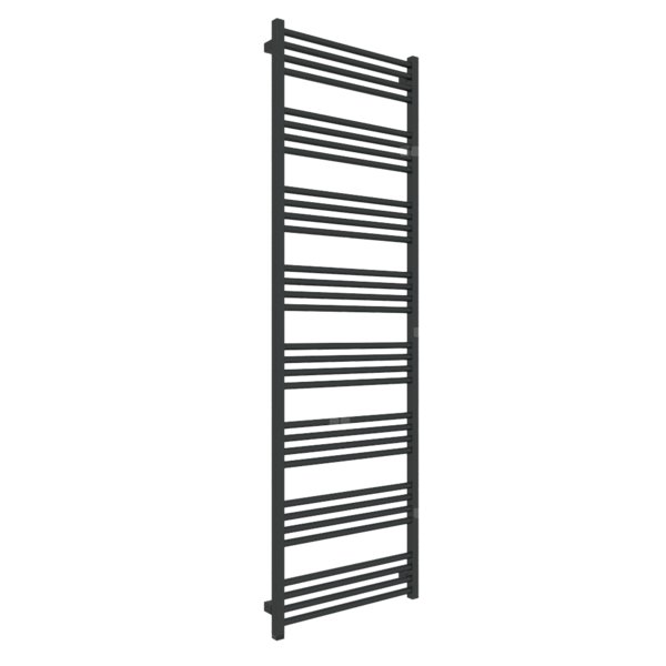 Grzejnik drabinkowy TERMA FIONA ONE, podłączenie S1, wym. 1860 x 580 mm, kolor czarny jak kruk mat RAL9005, moc 897W