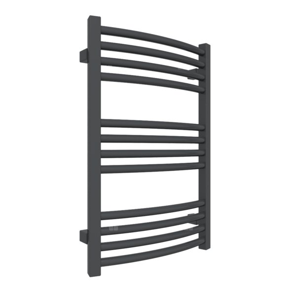 Grzejnik drabinkowy TERMA LENA, podłączenie ZX, wym. 660 x 400 mm, kolor metaliczna czerń, moc 243W