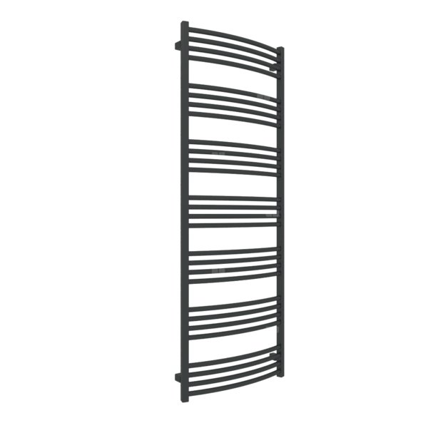 Grzejnik drabinkowy TERMA LENA, podłączenie SX, wym. 1620 x 600 mm, kolor czarny jak kruk mat RAL9005, moc 815W