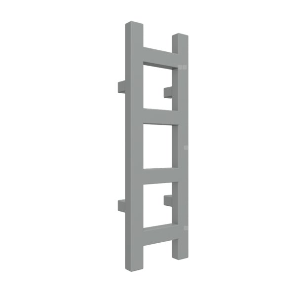 Grzejnik drabinkowy TERMA EASY, podłączenie 5P, wym. 640 x 200 mm, kolor sół & pieprz