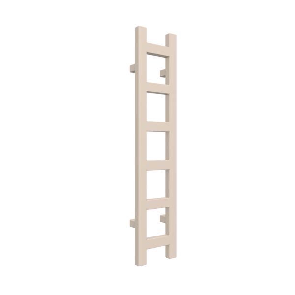 Grzejnik drabinkowy TERMA EASY, podłączenie SX, wym. 960 x 200 mm, kolor jasna kość słoniowa RAL1015, moc 187W