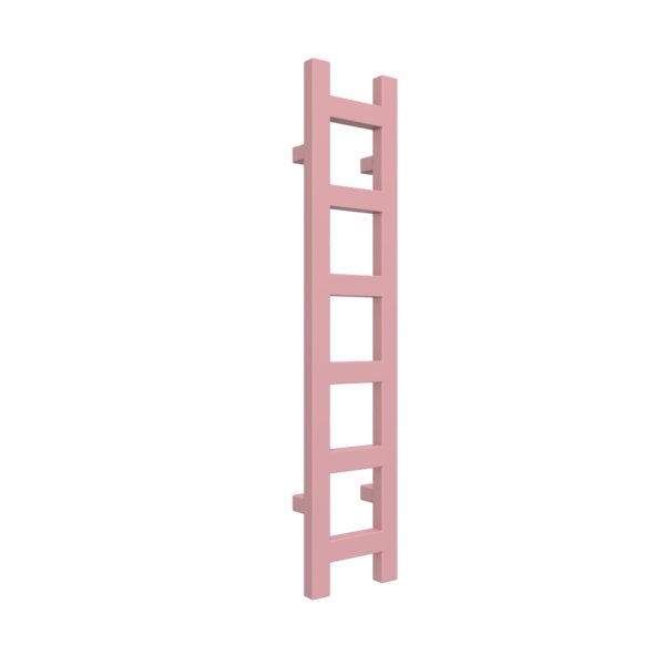 Grzejnik drabinkowy TERMA EASY, podłączenie SX, wym. 960 x 200 mm, kolor lawenda, moc 187W