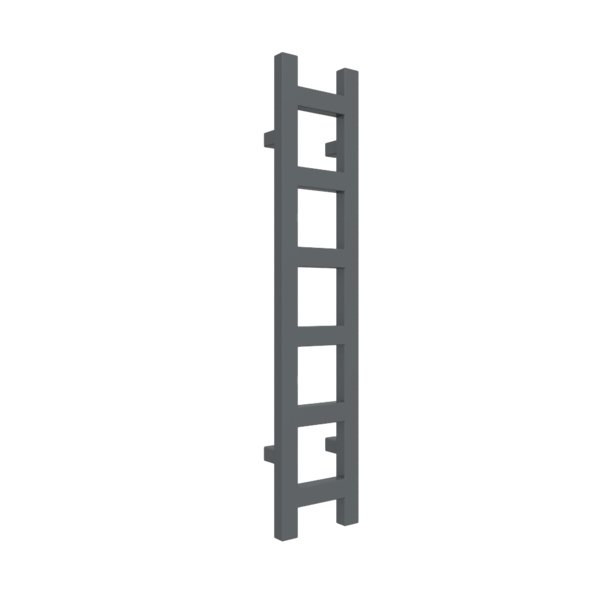 Grzejnik drabinkowy TERMA EASY, podłączenie SX, wym. 960 x 200 mm, kolor szary łupek RAL7015, moc 187W