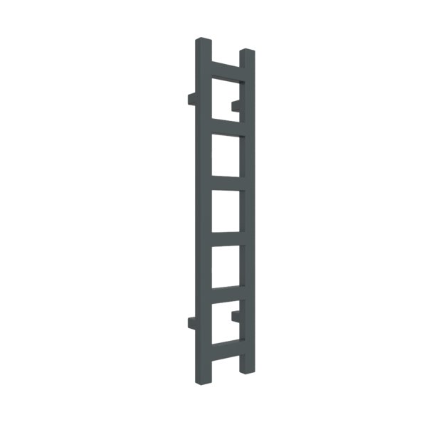 Grzejnik drabinkowy TERMA EASY, podłączenie SX, wym. 960 x 200 mm, kolor szary granitowy RAL7026, moc 187W