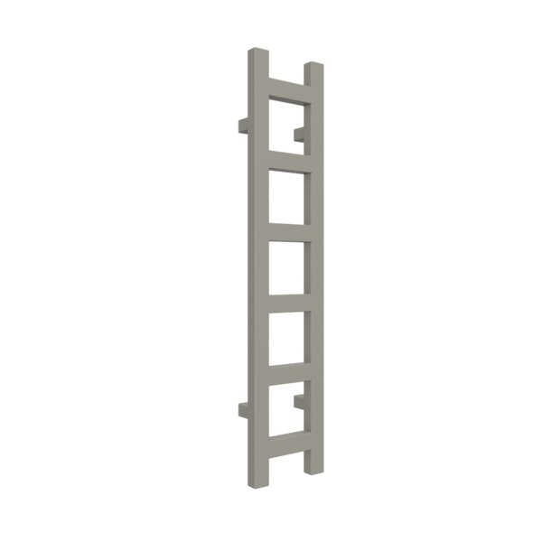 Grzejnik drabinkowy TERMA EASY, podłączenie SX, wym. 960 x 200 mm, kolor szary kamienie RAL7030, moc 187W