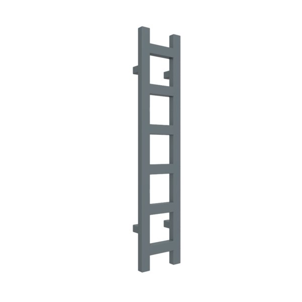 Grzejnik drabinkowy TERMA EASY, podłączenie SX, wym. 960 x 200 mm, kolor szafir anodowy, moc 187W