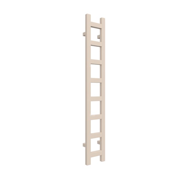 Grzejnik drabinkowy TERMA EASY, podłączenie SX, wym. 1280 x 200 mm, kolor jasna kość słoniowa RAL1015, moc 251W