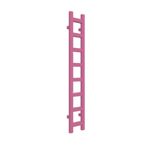 Grzejnik drabinkowy TERMA EASY, podłączenie SX, wym. 1280 x 200 mm, kolor różowy wrzosowy RAL4003, moc 251W