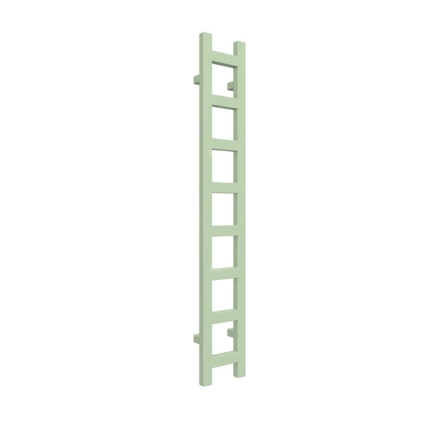 Grzejnik drabinkowy TERMA EASY, podłączenie SX, wym. 1280 x 200 mm, kolor zielony pastelowy RAL6019, moc 251W