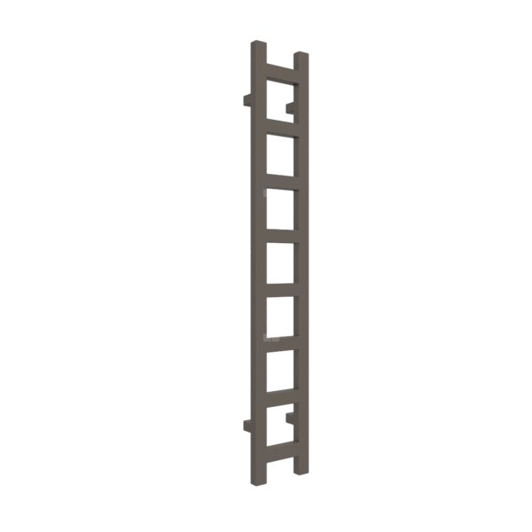 Grzejnik drabinkowy TERMA EASY, podłączenie SX, wym. 1280 x 200 mm, kolor szary brązowy RAL7013, moc 251W