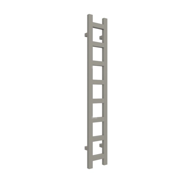 Grzejnik drabinkowy TERMA EASY, podłączenie O8, wym. 1280 x 200 mm, kolor metaliczny kamień, moc 251W