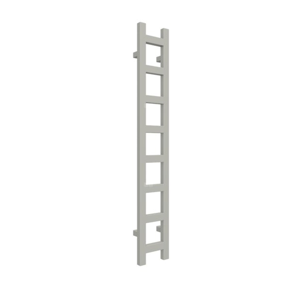Grzejnik drabinkowy TERMA EASY, podłączenie SX, wym. 1280 x 200 mm, kolor szary agatowy RAL7038, moc 251W