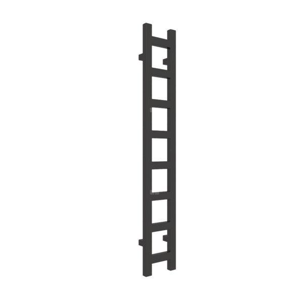 Grzejnik drabinkowy TERMA EASY, podłączenie O1, wym. 1280 x 200 mm, kolor heban, moc 251W