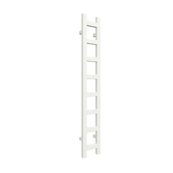Grzejnik drabinkowy TERMA EASY, podłączenie O1, wym. 1280 x 200 mm, kolor biała ściana, moc 251W