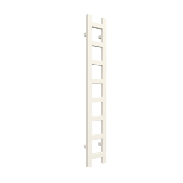 Grzejnik drabinkowy TERMA EASY, podłączenie SX, wym. 1280 x 200 mm, kolor biały RAL9010, moc 251W