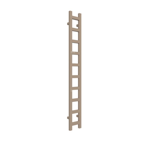 Grzejnik drabinkowy TERMA EASY, podłączenie SX, wym. 1600 x 200 mm, kolor jasna miedź, moc 314W