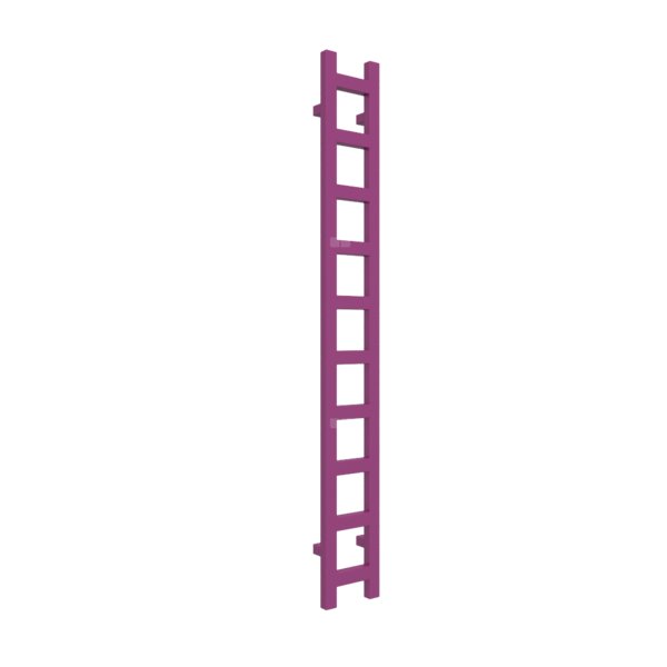 Grzejnik drabinkowy TERMA EASY, podłączenie SX, wym. 1600 x 200 mm, kolor purpurowy drogowy RAL4006, moc 314W