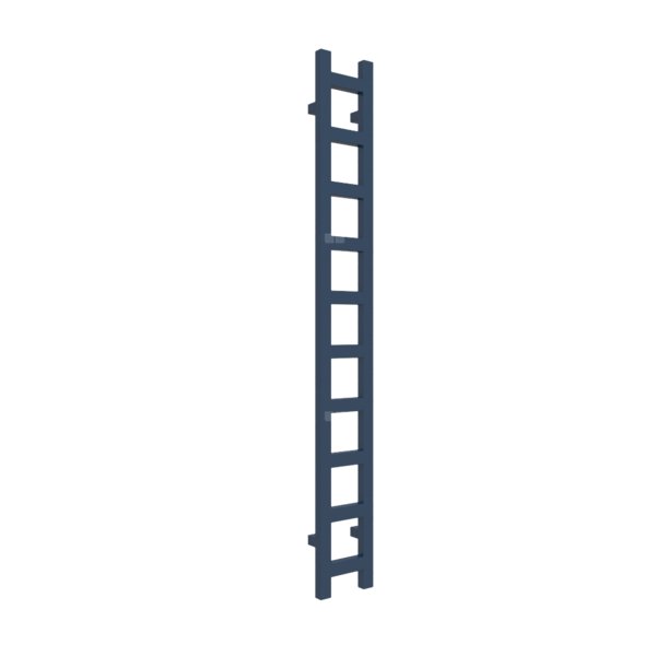 Grzejnik drabinkowy TERMA EASY, podłączenie SX, wym. 1600 x 200 mm, kolor niebieski szafirowy RAL5003, moc 314W