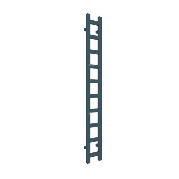 Grzejnik drabinkowy TERMA EASY, podłączenie SX, wym. 1600 x 200 mm, kolor niebieski zielony RAL5020, moc 314W