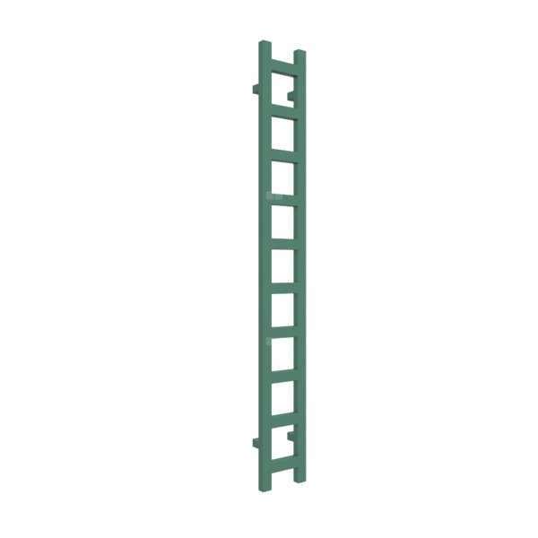 Grzejnik drabinkowy TERMA EASY, podłączenie SX, wym. 1600 x 200 mm, kolor zielony patynowy RAL6000, moc 314W