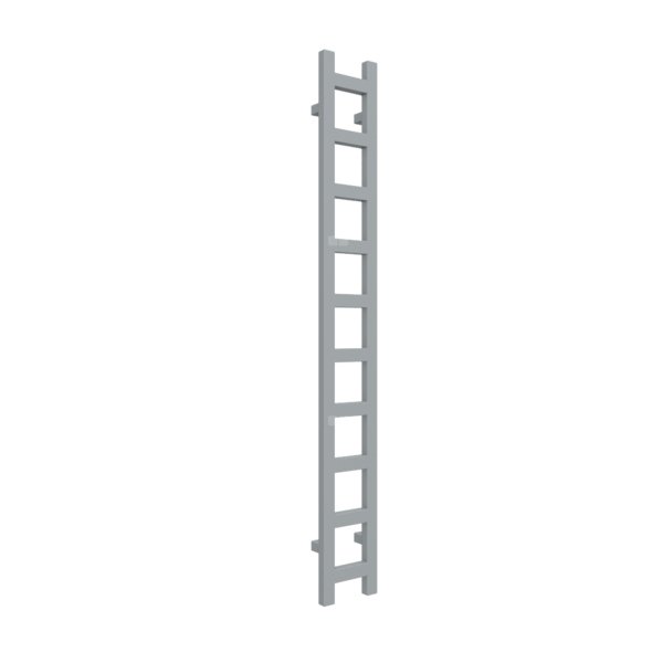 Grzejnik drabinkowy TERMA EASY, podłączenie SX, wym. 1600 x 200 mm, kolor szary okienny RAL7040, moc 314W