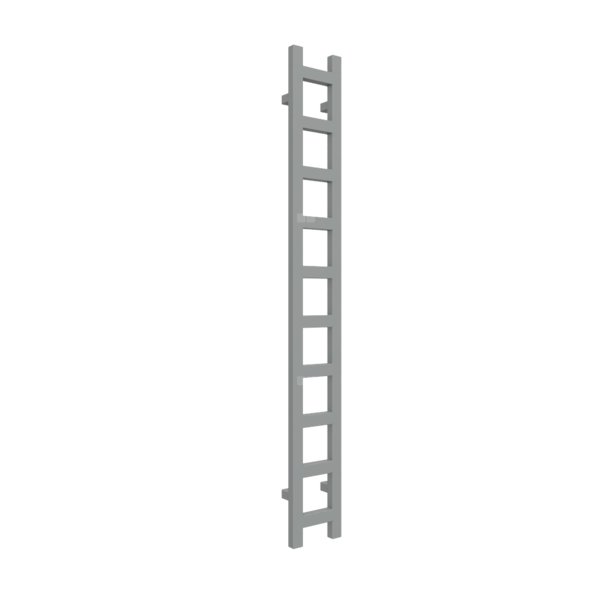Grzejnik drabinkowy TERMA EASY, podłączenie SX, wym. 1600 x 200 mm, kolor szary drogowy a RAL7042, moc 314W