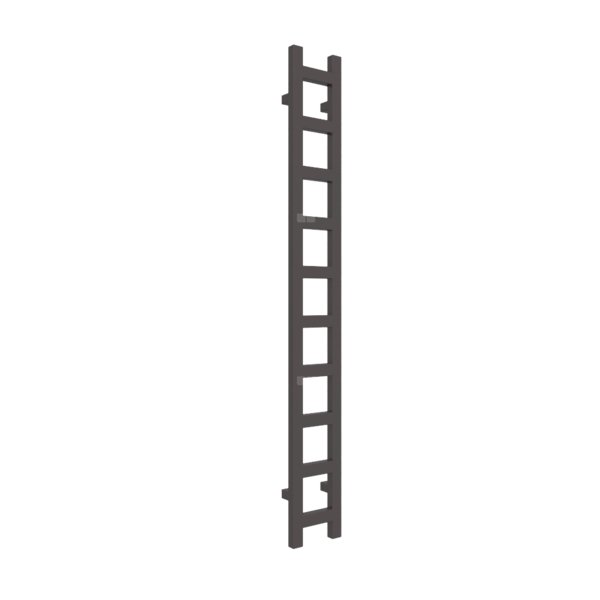 Grzejnik drabinkowy TERMA EASY, podłączenie SX, wym. 1600 x 200 mm, kolor brązowy szary RAL8019, moc 314W