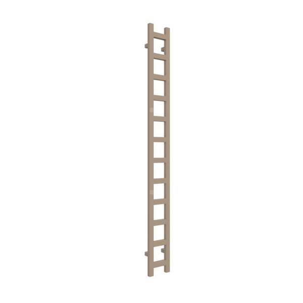 Grzejnik drabinkowy TERMA EASY, podłączenie SX, wym. 1920 x 200 mm, kolor irchowo-szary RAL1019, moc 378W