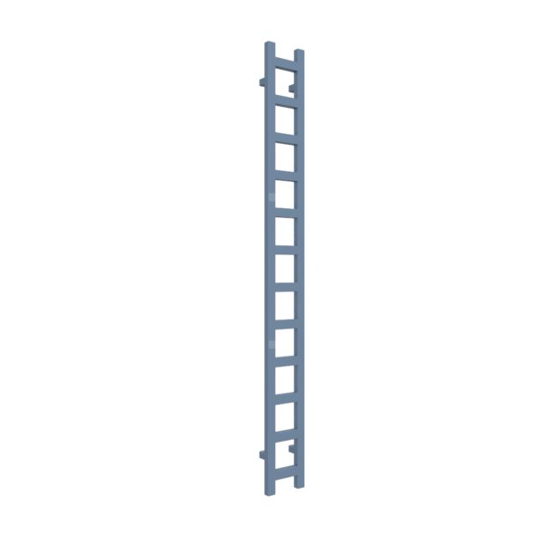 Grzejnik drabinkowy TERMA EASY, podłączenie SX, wym. 1920 x 200 mm, kolor szary gołębi RAL5014, moc 378W