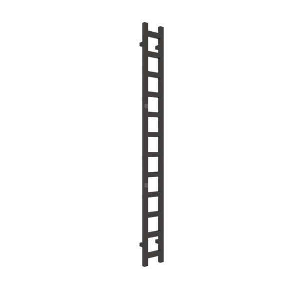 Grzejnik drabinkowy TERMA EASY, podłączenie O1, wym. 1920 x 200 mm, kolor heban, moc 378W