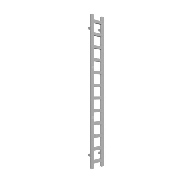 Grzejnik drabinkowy TERMA EASY, podłączenie SX, wym. 1920 x 200 mm, kolor zimowe niebo