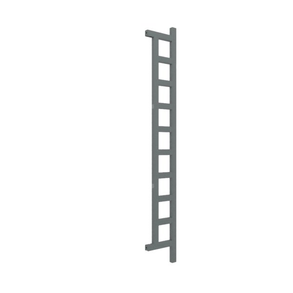 Grzejnik drabinkowy TERMA EASY DW, podłączenie O1, wym. 1660 x 200 mm, kolor szary bazaltowy RAL7012, moc 314W