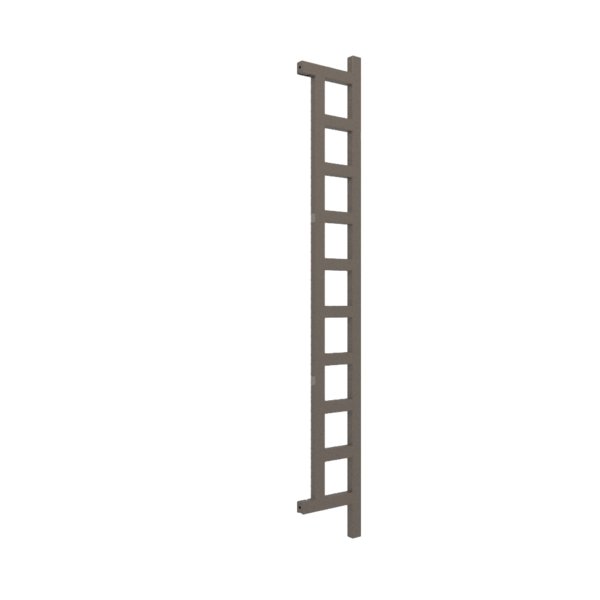 Grzejnik drabinkowy TERMA EASY, podłączenie O1, wym. 1660 x 200 mm, kolor szary brązowy RAL7013, moc 314W