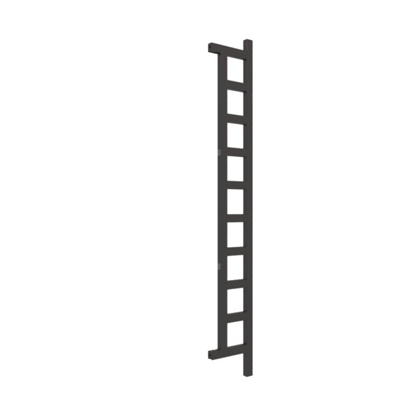Grzejnik drabinkowy TERMA EASY, podłączenie O1, wym. 1660 x 200 mm, kolor heban, moc 314W