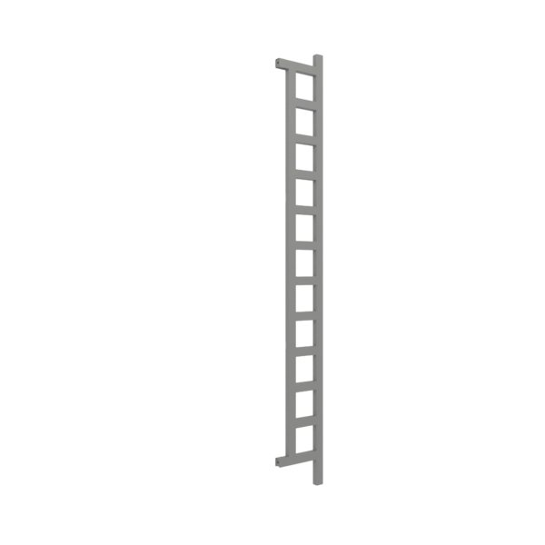 Grzejnik drabinkowy TERMA EASY, podłączenie O1, wym. 1980 x 200 mm, kolor szary kurz RAL7037, moc 378W