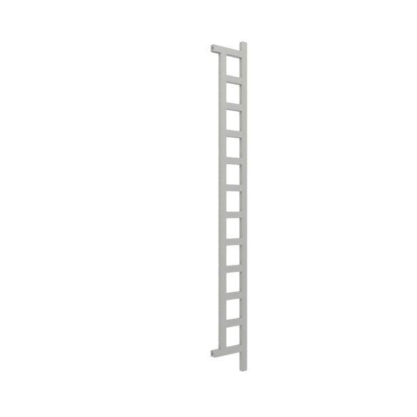 Grzejnik drabinkowy TERMA EASY, podłączenie O1, wym. 1980 x 200 mm, kolor diamentowe srebro, moc 378W