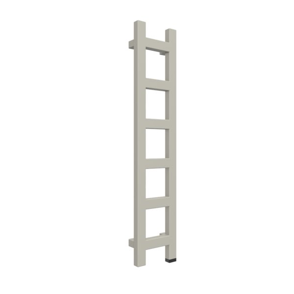 Grzejnik drabinkowy TERMA EASY ONE, podłączenie S1, wym. 960 x 200 mm, kolor metaliczny beż, moc 187W