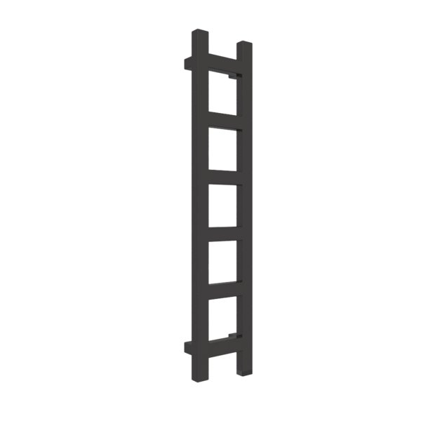 Grzejnik drabinkowy TERMA EASY ONE, podłączenie S8, wym. 960 x 200 mm, kolor heban, moc 187W
